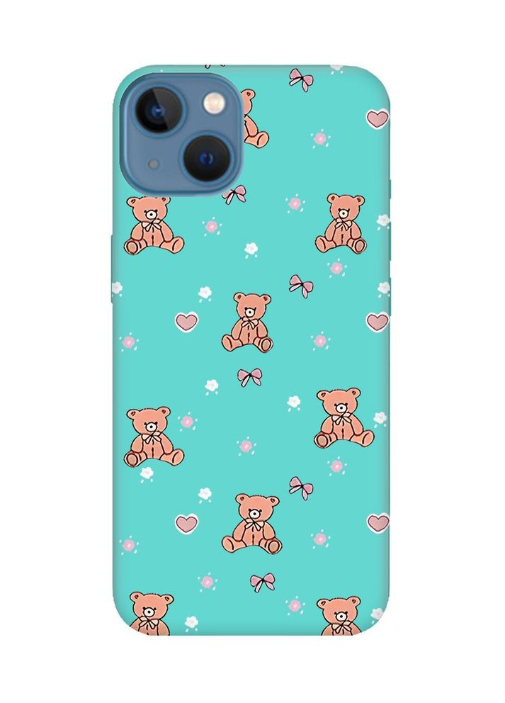 Матовый чехол на Apple iPhone 13 Ведмежата (принт 418) Creative (361112184)