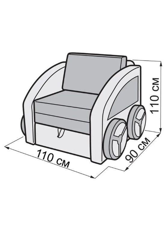 Детская машинка диванчик с нишей Баги ТМ No Brand (322500850)