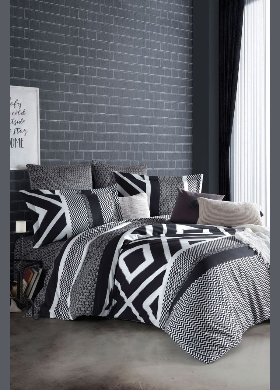 Постельное белье Exclusive Satin 200×220 см Gordion Siyah Prima Casa (318381898)