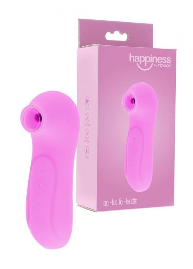 Вакуумный стимулятор клитора, силиконовый, розовый Toy Joy (297395719)