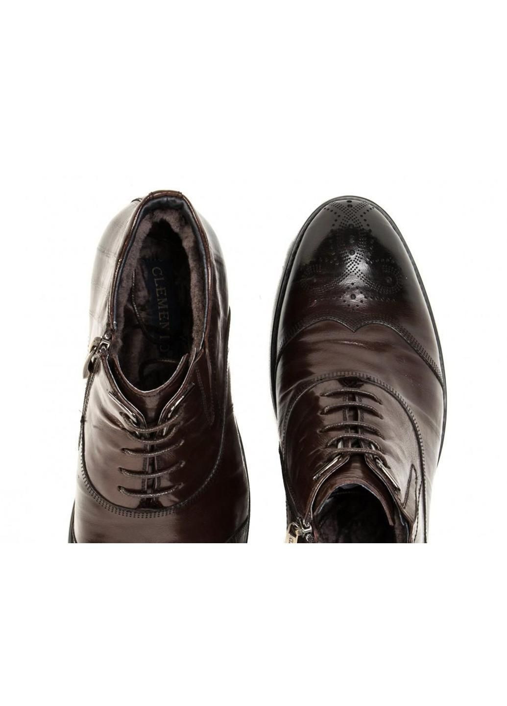 Коричневые зимние ботинки 7164323 цвет коричневый Clemento