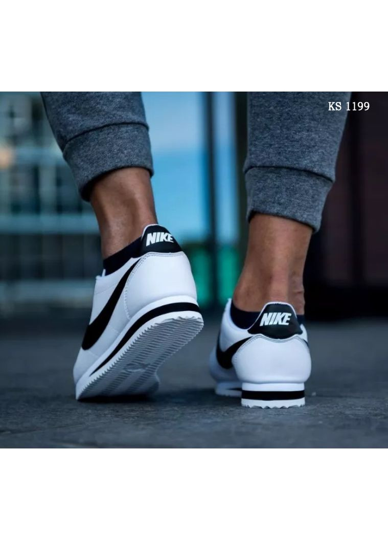 Білі Осінні кросівки чоловічі nike cortez white найк кортез No Brand