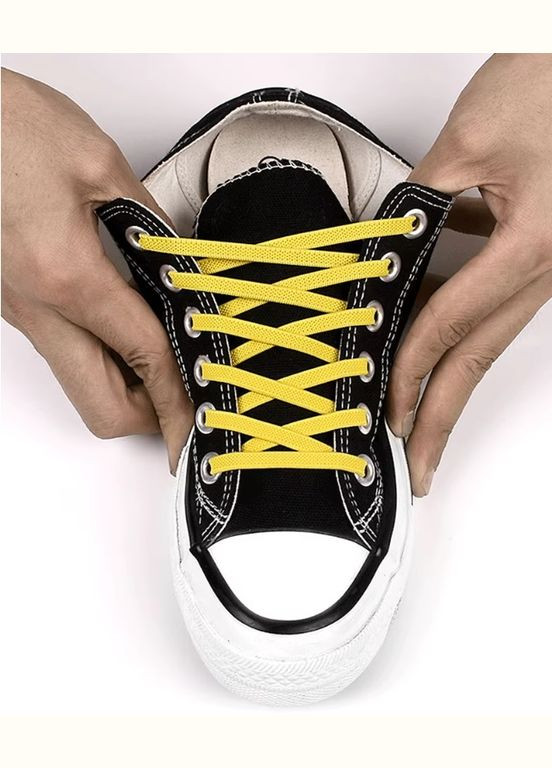 Еластичні плоскі шнурки 6мм із застібками PRC (313438367)