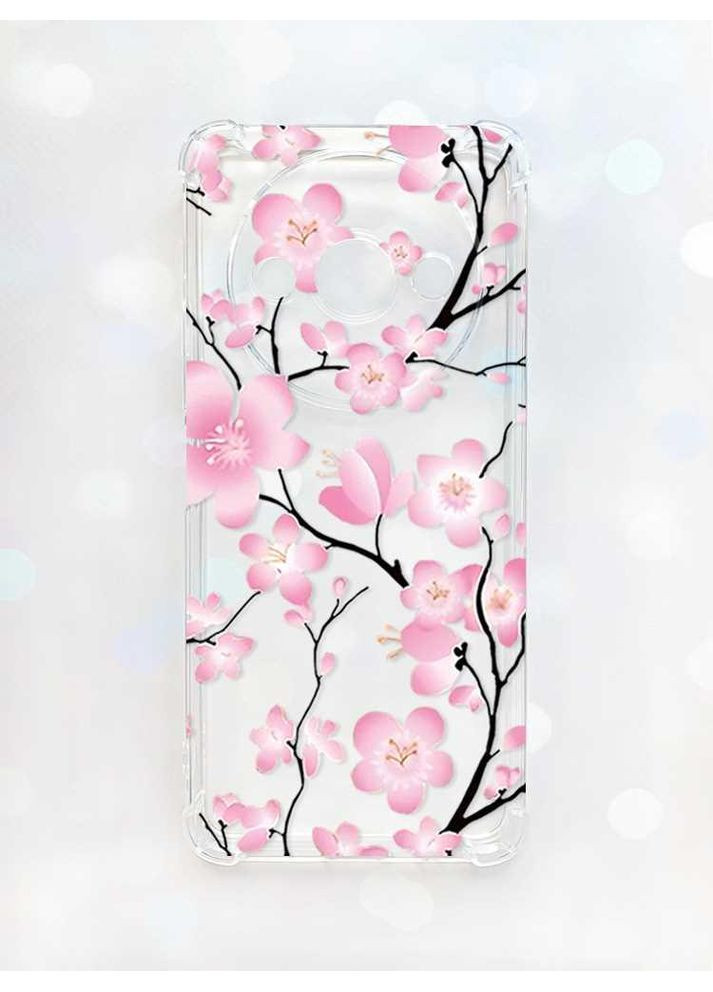 Чехол с утолщёнными углами на Xiaomi Redmi A3:: Цветущая сакура (принт 282) CASE CONTROL (360710566)