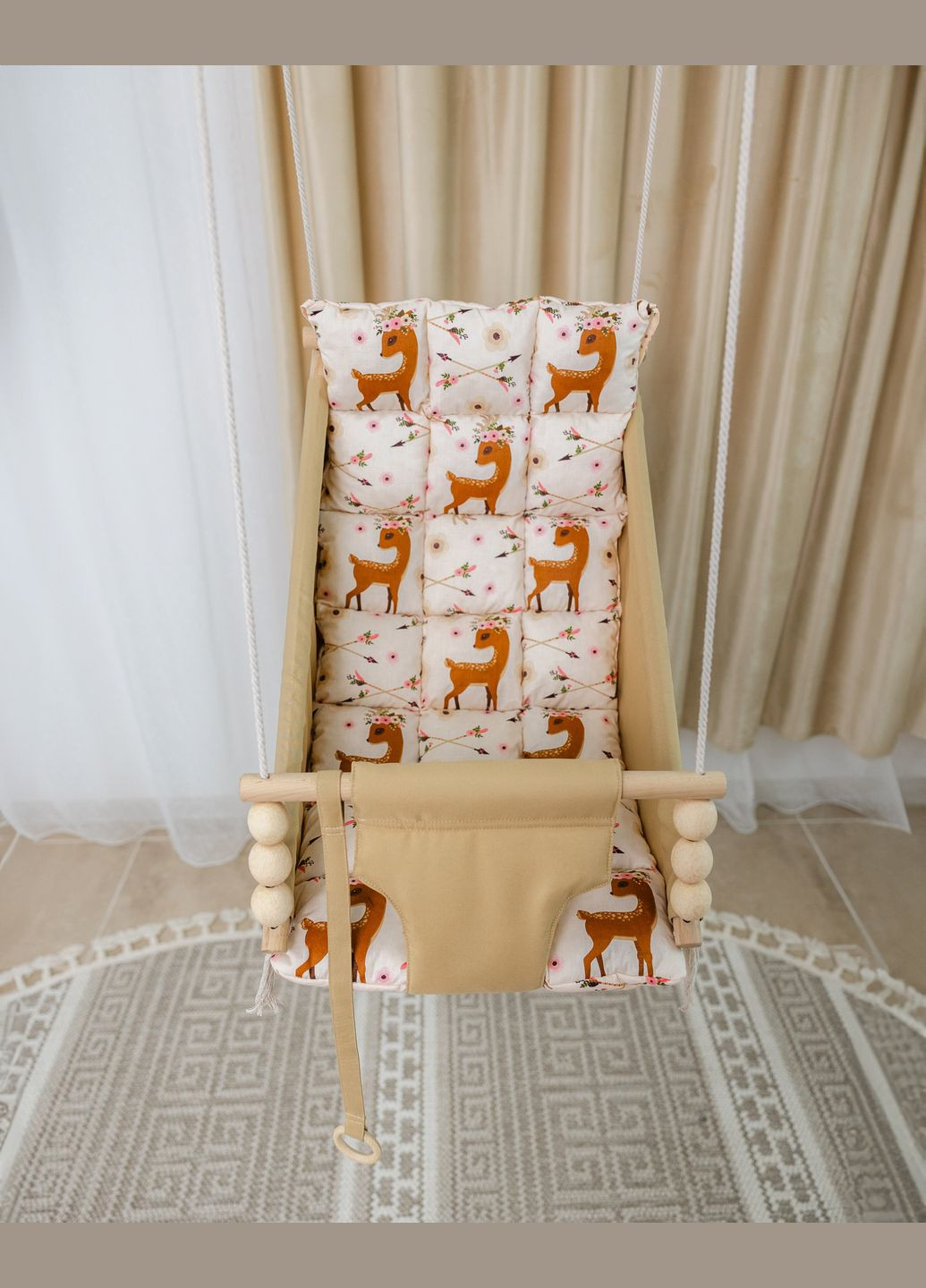 Підвісна гойдалка люлька Бембі, гойдалка для дітей, гойдалка гамак No Brand (318057508)