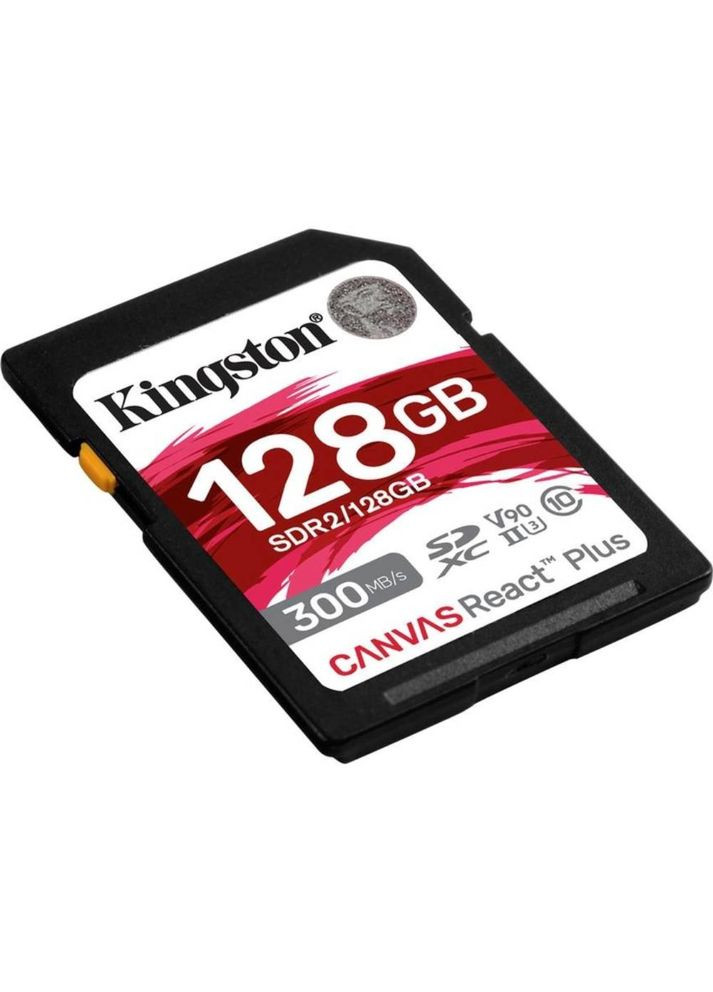Карта памяти SDXC 128GB Canvas React Plus Class 10 UHS-II U3 (SDR2/128GB) Kingston (324267645)