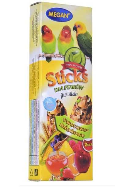 Лакомство для птиц с фруктами и мёдом 2 шт 82782 Megan (266273986)