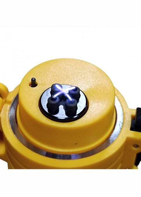 Електроімпульсна запальничка D66 дугова usb запальничка з ліхтариком Жовта No Brand (323486190)