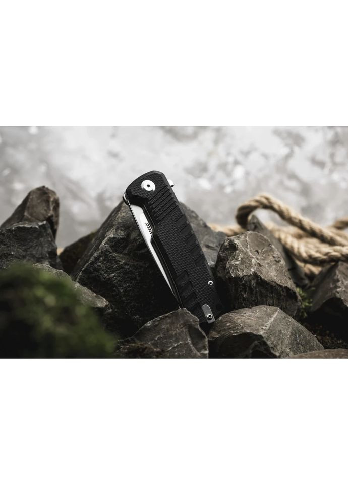 Складной нож G769-BK - сталь D2, черная рукоять G10 Ganzo (363132404)