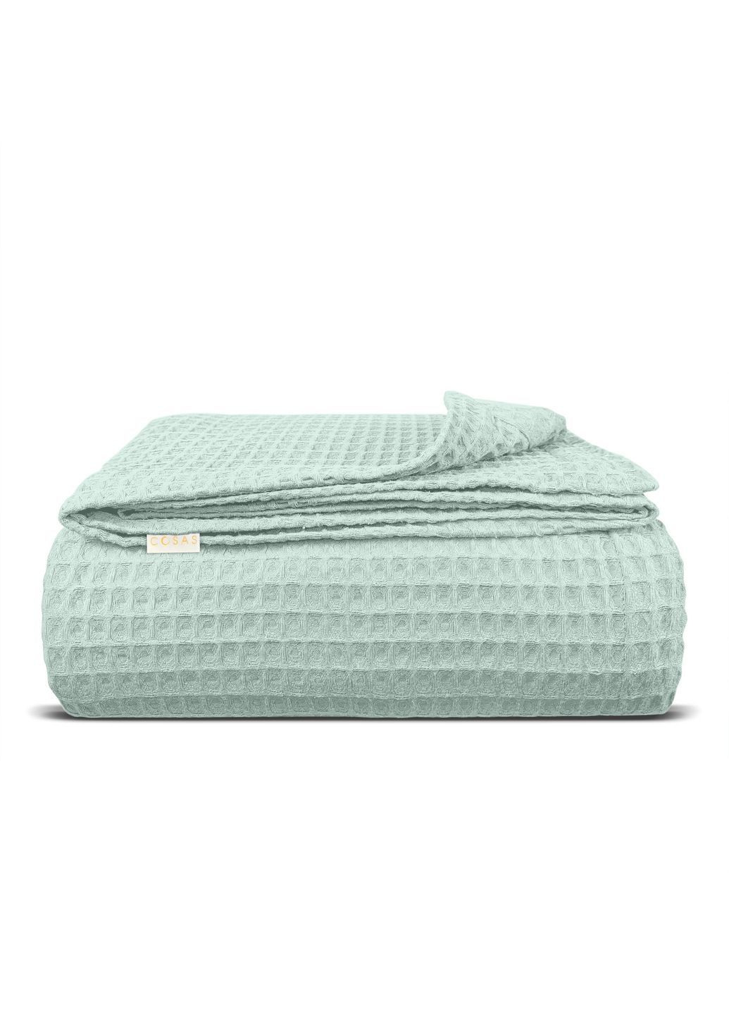 Плед-покривало вафельне 230х240 см Pistachio Greek Waffle Фісташковий Cosas (369668490)