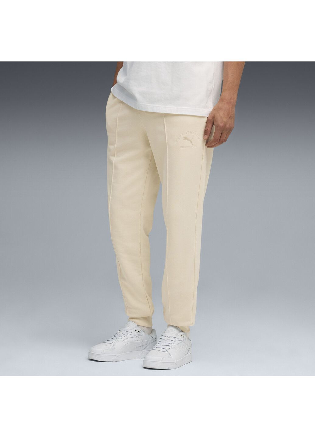 Белые спортивные демисезонные брюки Puma