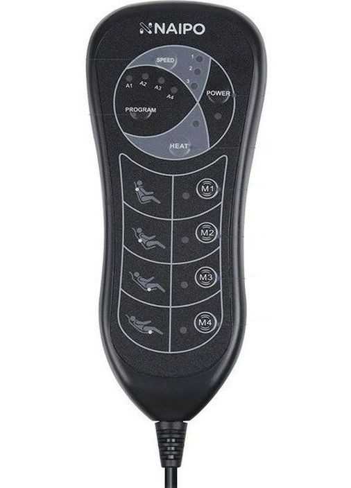 Массажная накидка на кресло Portable Seat Cushion with Vibration с подогревом и вибрацией MGC-168 RU Naipo (370621587)