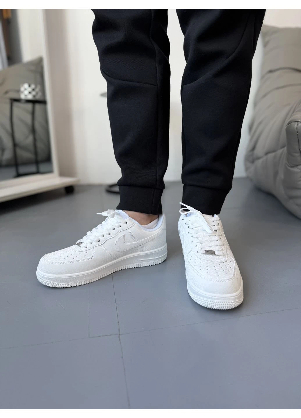 Білі літні кросівки nike kobe bryant x air force 1 low forever white 8/24 найк аір форс No Brand