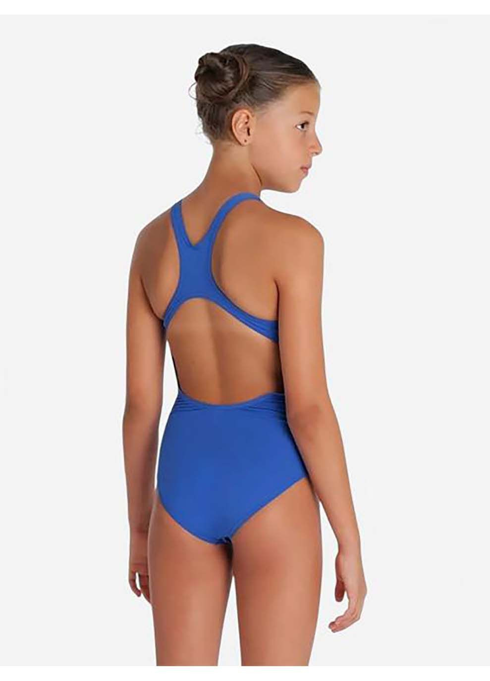 Синій демісезонний купальник закритий для дівчат team swimsuit swim pro solid синій Arena