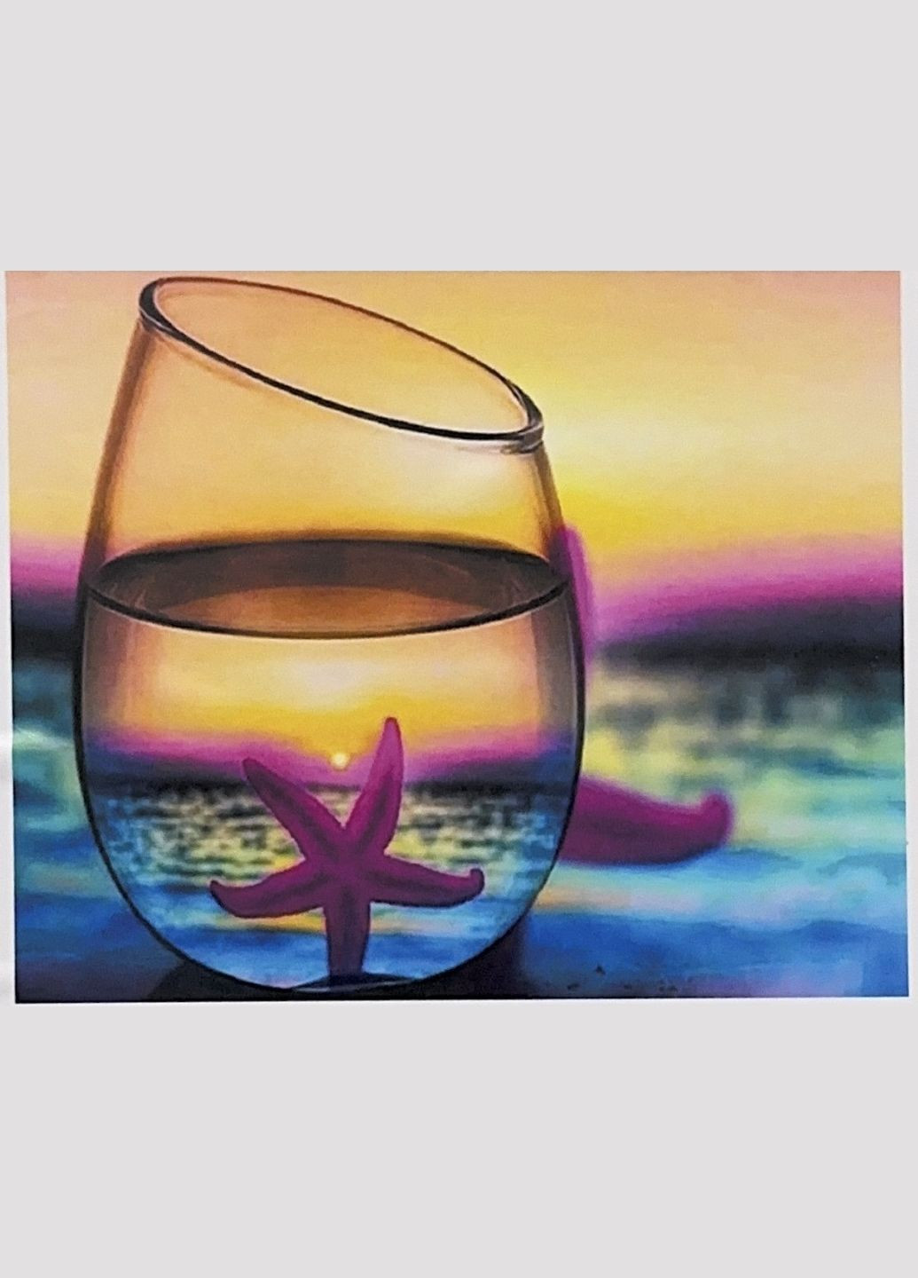 Алмазна вишивка Морська зірка у вазі Мозаїка круглими стразами 40х50 Малювання камінням на полотні GA74719 TK Group (313402368)