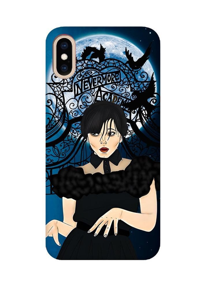 Матовый чехол с красными боками на iPhone XS Max:: Танец. Уэнсдей (принт 212) Creative (359497790)