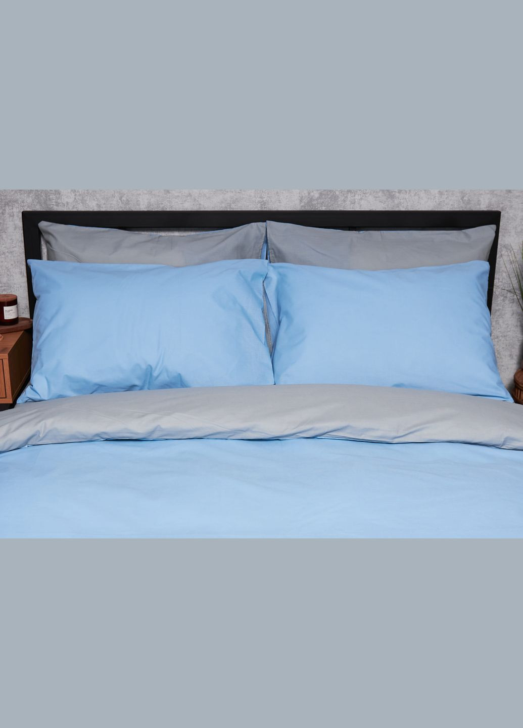 Комплект постельного белья Бязь Gold Люкс King Size 220x240 наволочки 2х50х70 (MS-820003081) Moon&Star Nordic Gray (288044093)