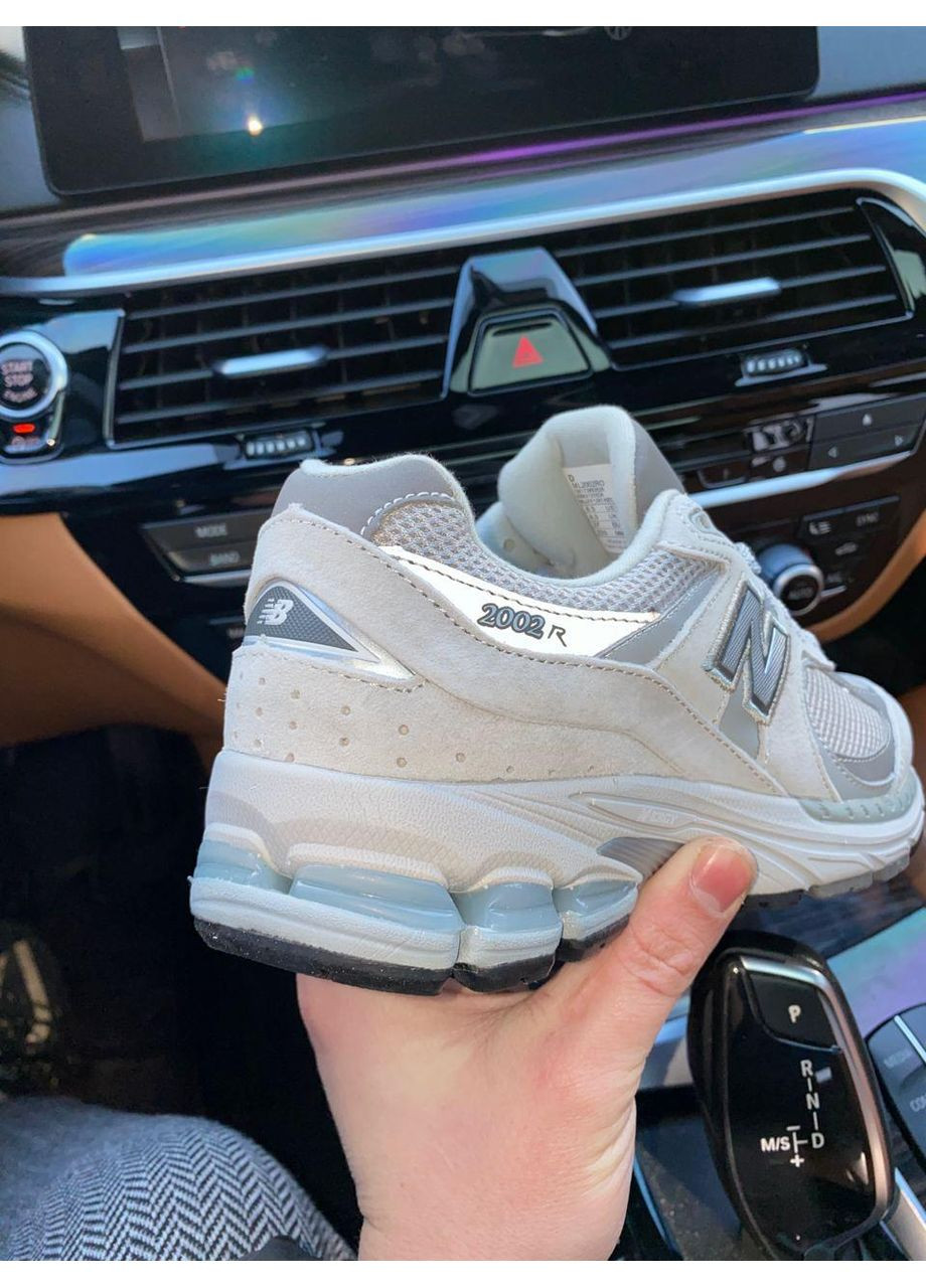 Сірі Осінні кросівки чоловічі new balance 2002r light grey нью беланс 2002r No Brand