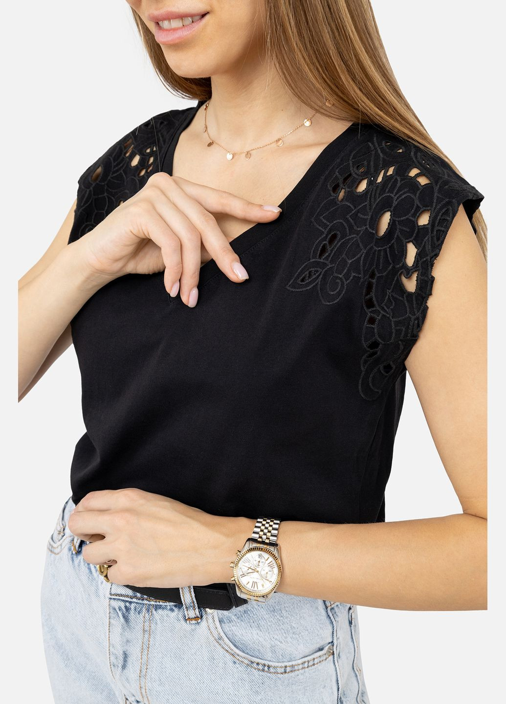 Жіноча майка колір чорний CB-00245758 Karol — 319059260