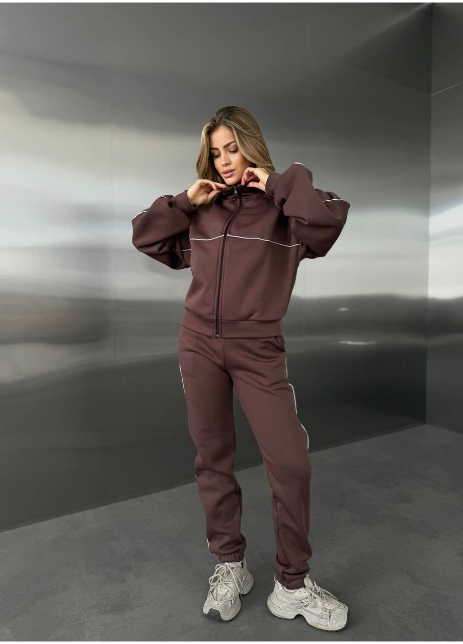 Теплий костюм якісна тринитка на флісі кофта на штани Україна (362641596)