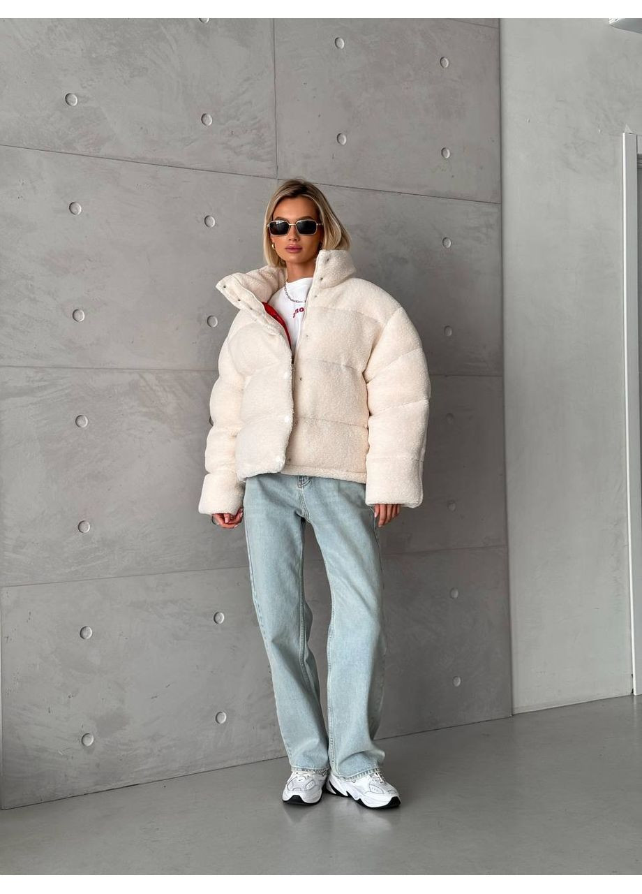 Молочная пуховик Chenille