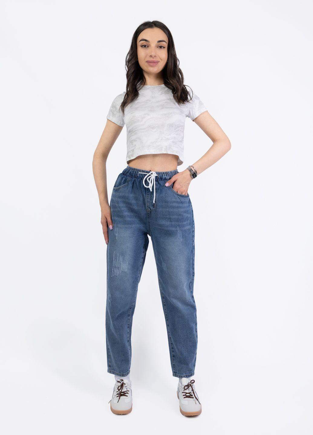 Джинсы женские 825 синие 346107 Power - (331737587)