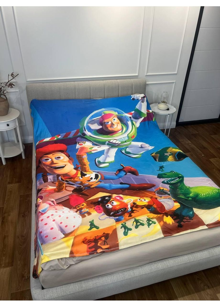 Плед История игрушек качественное покрывало с 3D-изображением размер 135х160 Україна ТД (369660472)