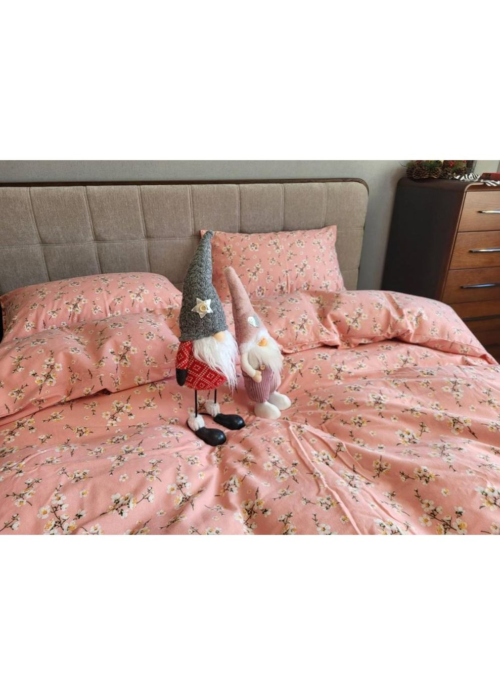 Постільна білизна Вікторія корал., фланель(байка) Сімейний розмір, наволочки 70/70 No Brand (364219650)