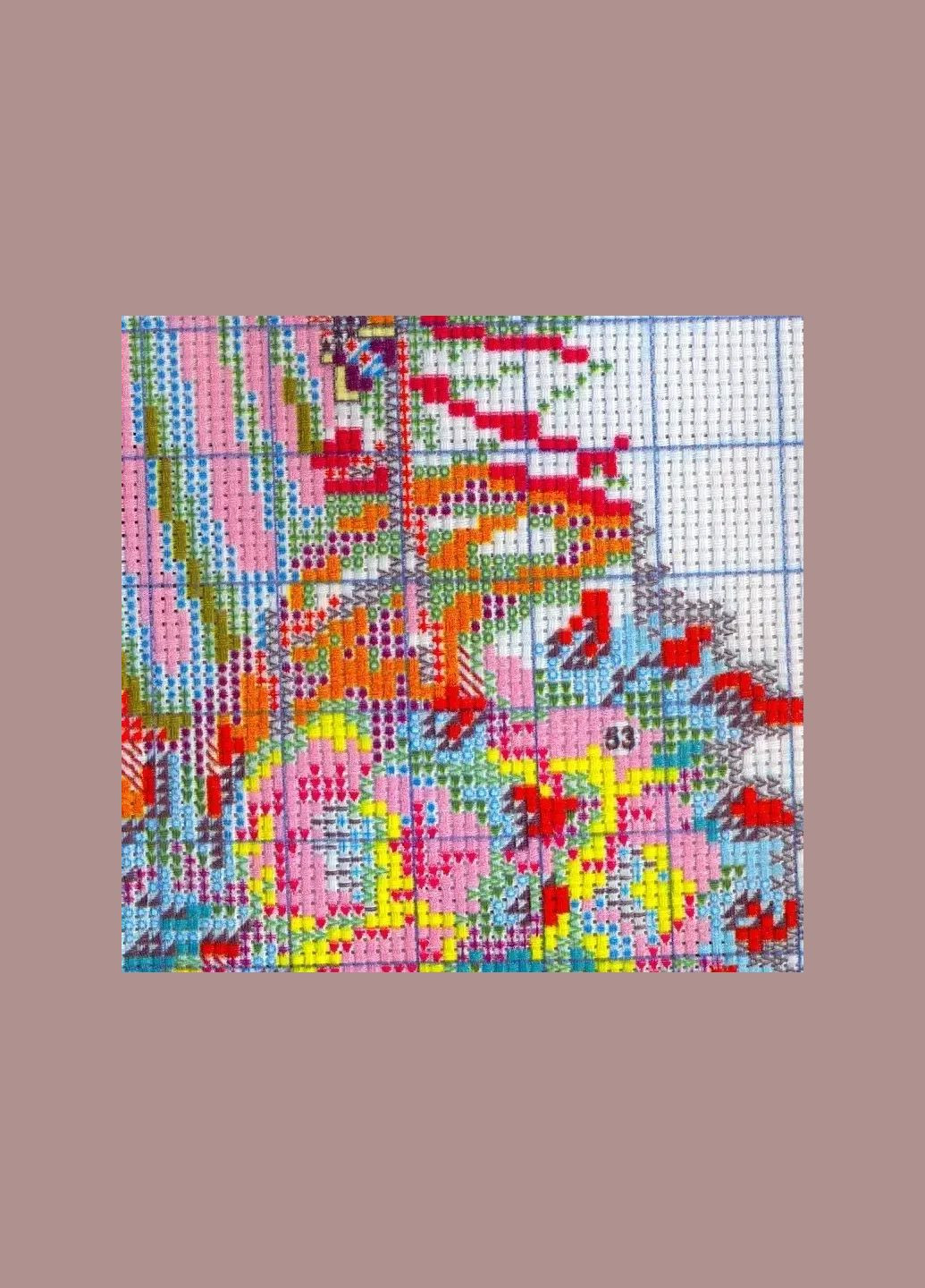 Набір для вишивання за нанесеною на канву схемою "Summer aftenoon 2". AIDA 14CT printed 41*53 см Joy Sunday (313613286)