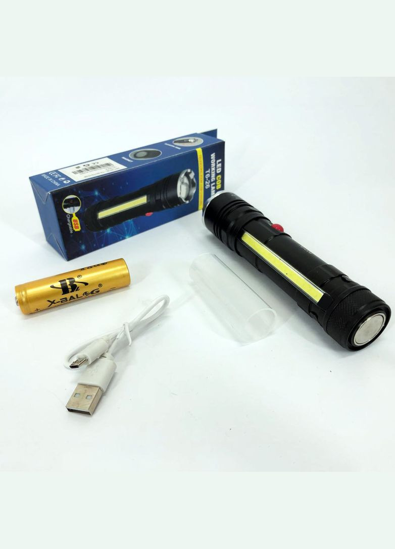 Тактический ручной фонарь Police T6-26+T6+COB, супер яркий фонарик, карманный мини фонарь Bailong (364665035)