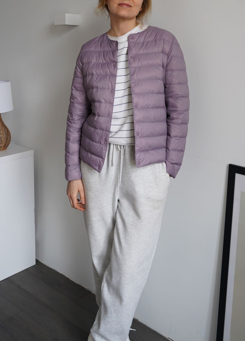 Лавандовий Пуховик One