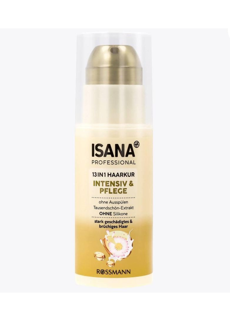 Восстанавливая сыворотку для поврежденных волос PROFESSIONAL Haarkur 13in1 Intensiv & Pflege 100 мл Isana (366569410)