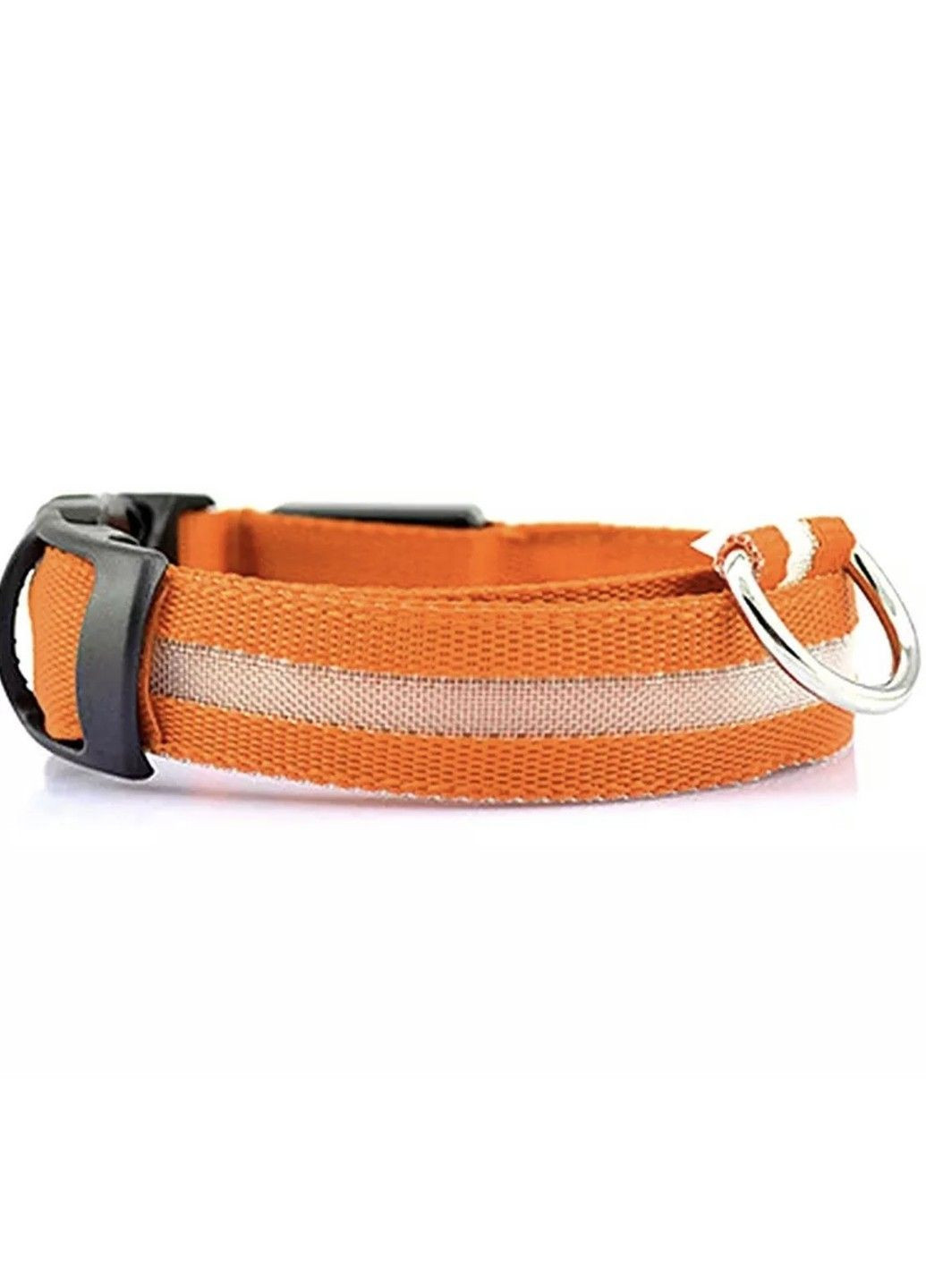 Ошейник LED светящийся для собак и кошек Orange Size S шея 34-41 см ширина 2,5, полная длина 44 см Xtep (319664541)