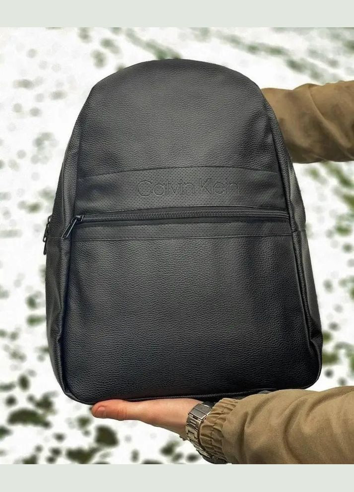 Чоловічий рюкзак екошкіра Чорний (Е01-3) No Brand (306633146)