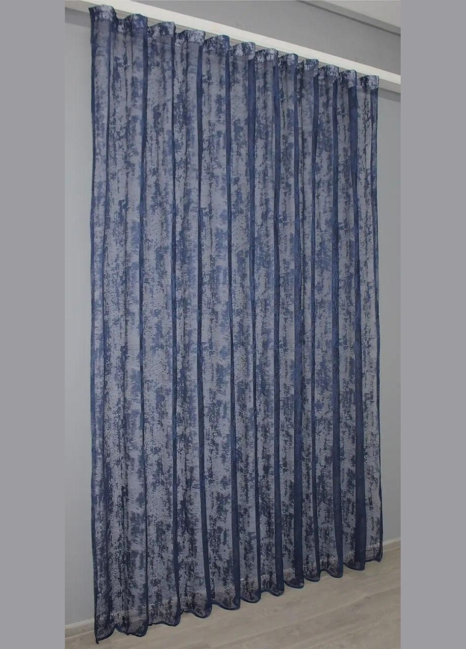 Тюль мармурова жакардова в зал Гардіна Шоколад 300x270 см (tul-1400т-5-05) No Brand (306633033)