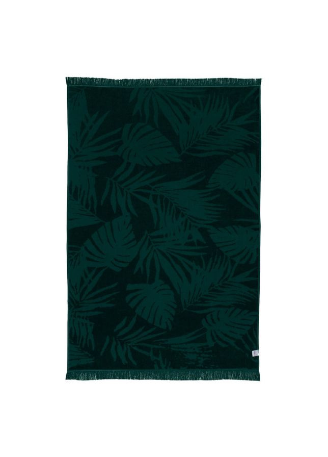 Рушник пляжний жакардовий Hawaii green 100х150 см SoundSleep зелений