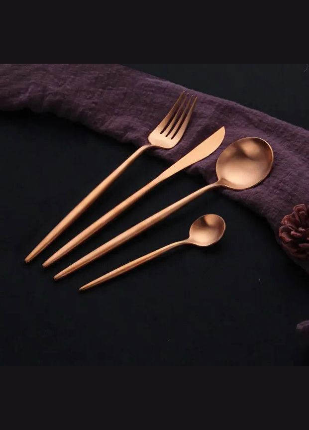 Нож столовый цвета розовое золотого из нержавеющей стали для дома и ресторана REMY-DECOR (293152665)