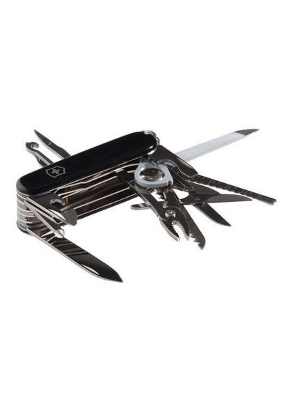 Комплект нож SwissChamp Black 1.6795.3 + Чехол с фонариком Police Victorinox (317305809)