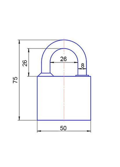 Замок навісний PD-03-50 Apecs (361149935)