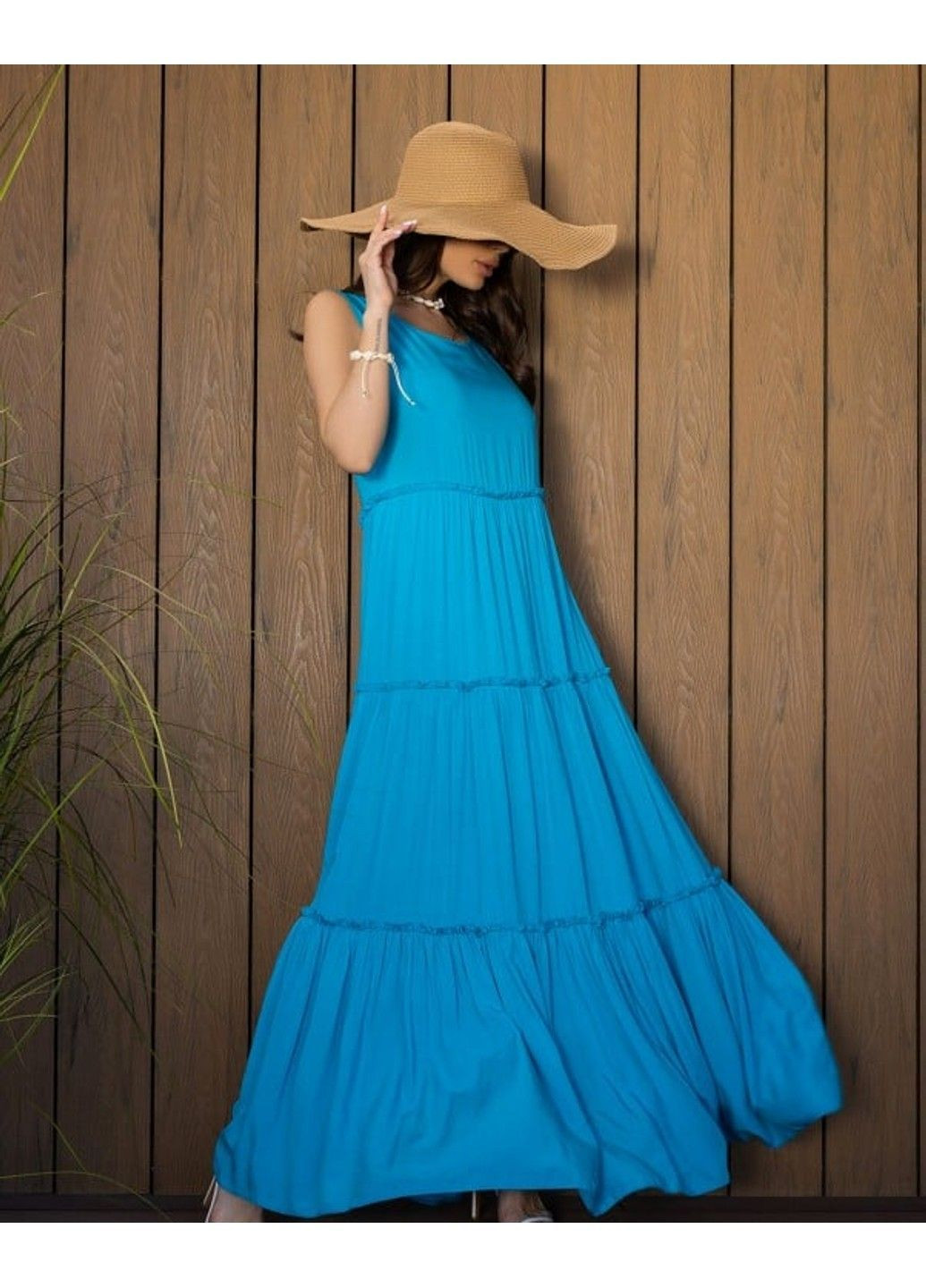 Блакитна повсякденний сукні 14671 блакитний ISSA PLUS