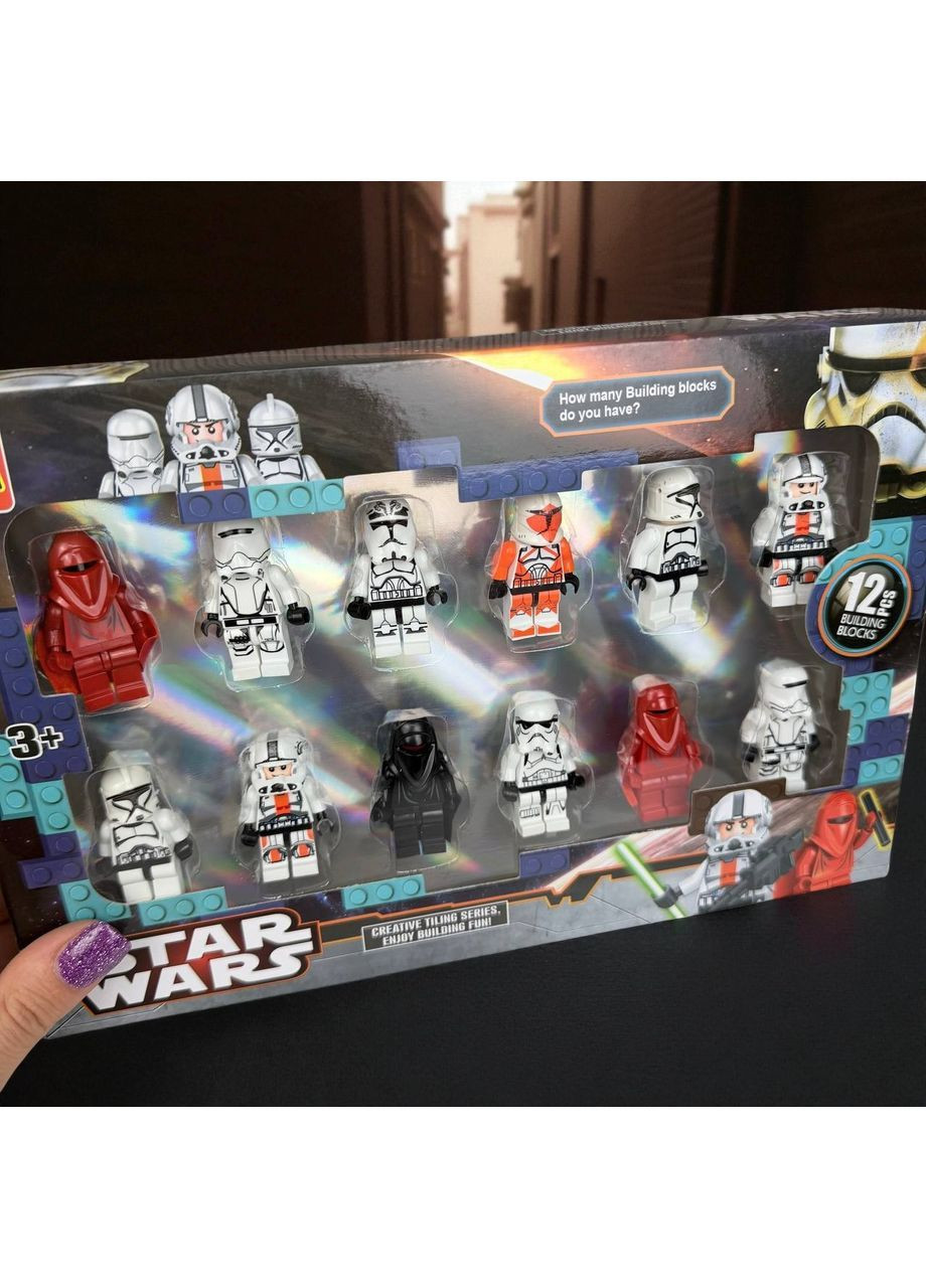 Ігрові фігурки чоловічки Star Wars, набір фігурок герої Зоряні Війни 12 шт Diy (368830950)