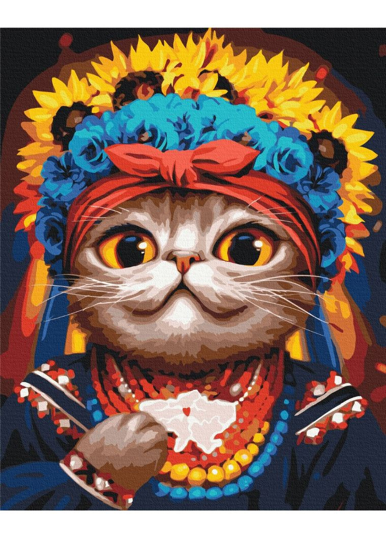 Картина за номерами на підрамнику Киця Авторка ©Маріанна Пащук Brushme (317260429)
