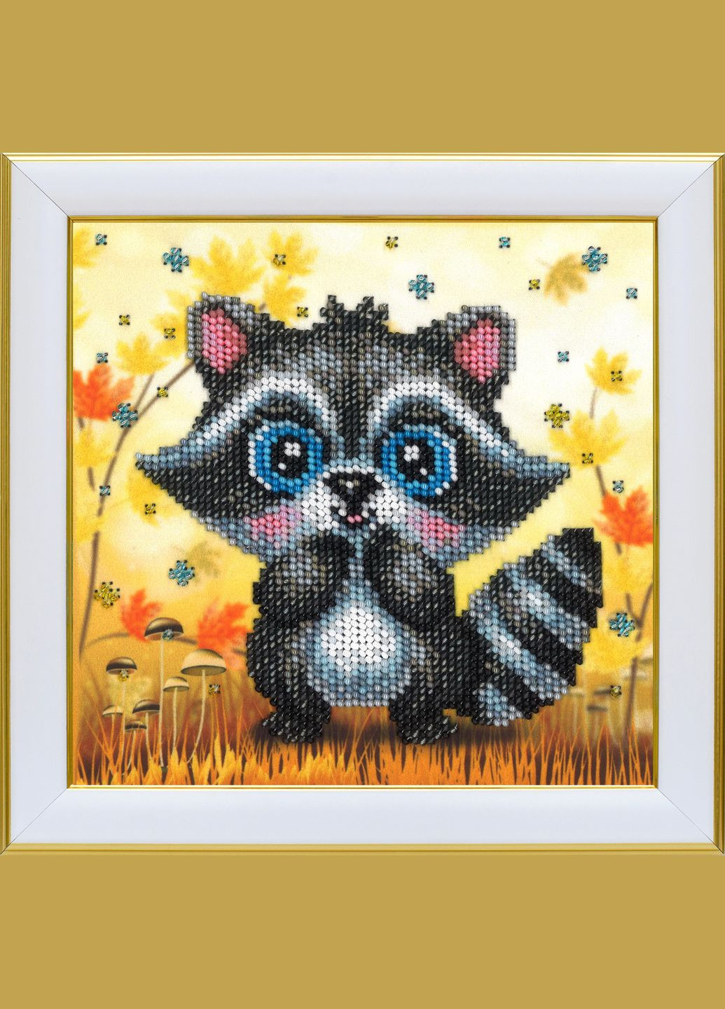 Набір для вишивки бісером "Єнотик", 16х16 см No Brand (340485174)