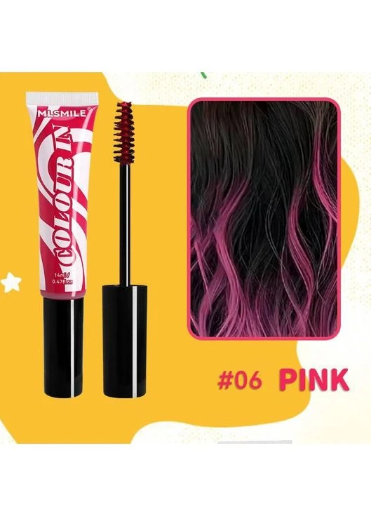 Временная смываемая краска для волос розовая Pink 06 No Brand (386504496)