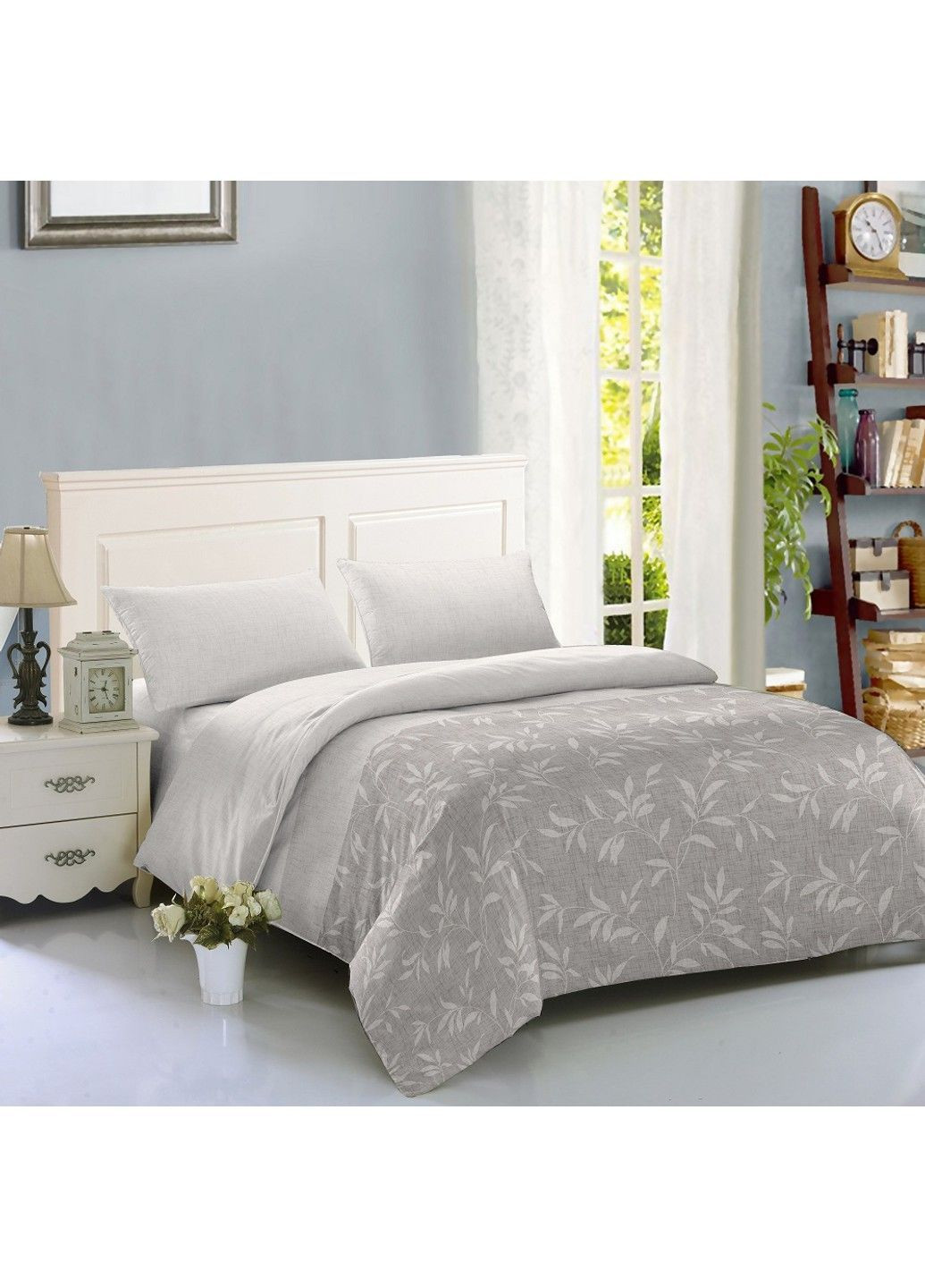 Комплект постельного белья Полуторный 150х200 см Ascona Silver WY23-402-6-2 Soho (373414542)