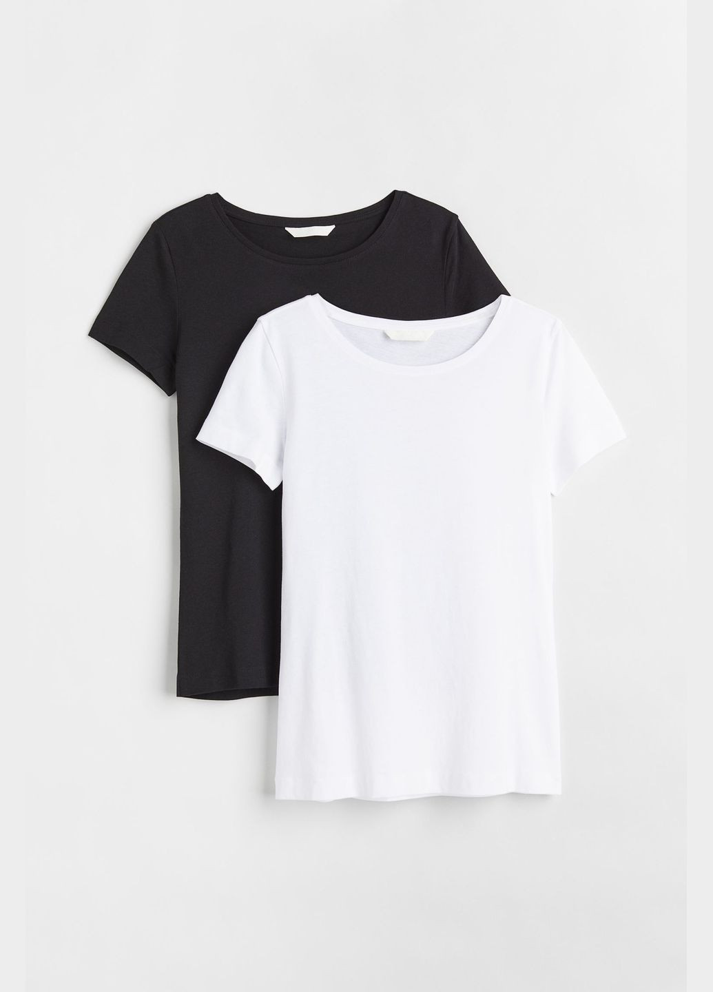 Белая летняя футболка (2шт) H&M