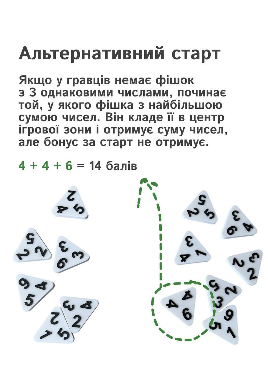 Настільна гра «Тріоміно» для 2-4 гравців у кейсі трикутне доміно No Brand (364502582)