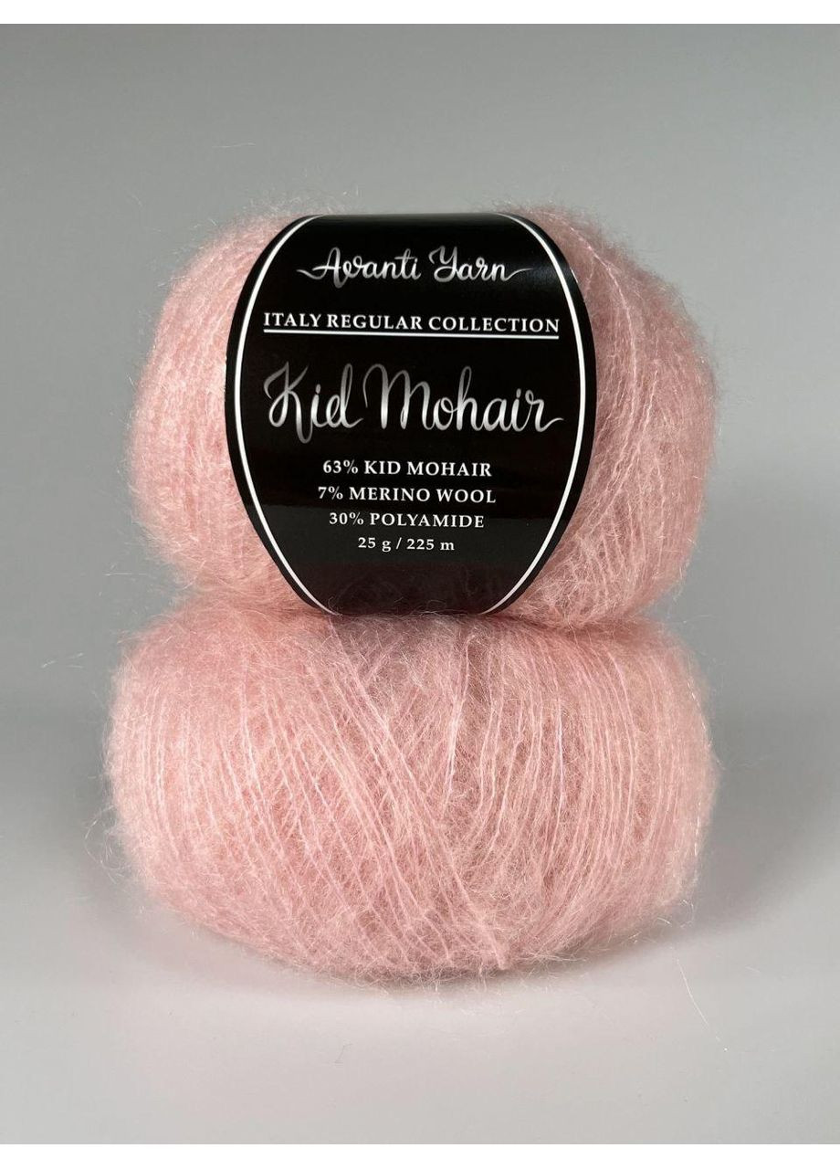 Кид Мохер Аванти Ярн - 173 розовая пудра Avanti (361879222)