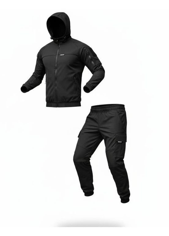Армійський чоловічий демісезонний костюм Oblivion чорний No Brand