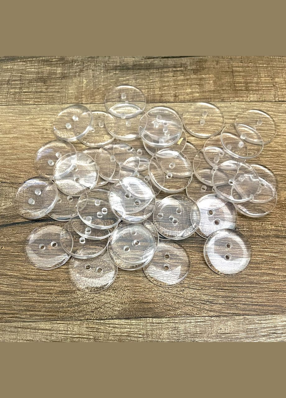 Пуговица прозрачная 20 мм No Brand (329744169)